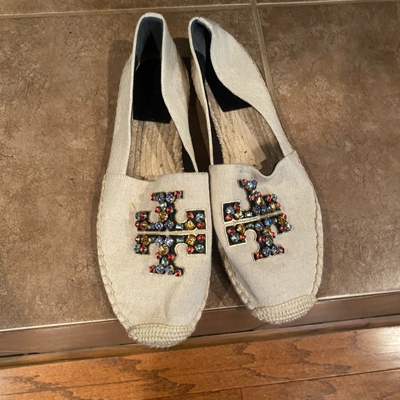 Tory Burch Multicolor Embellished Espadrilles - Picture 8 of 11